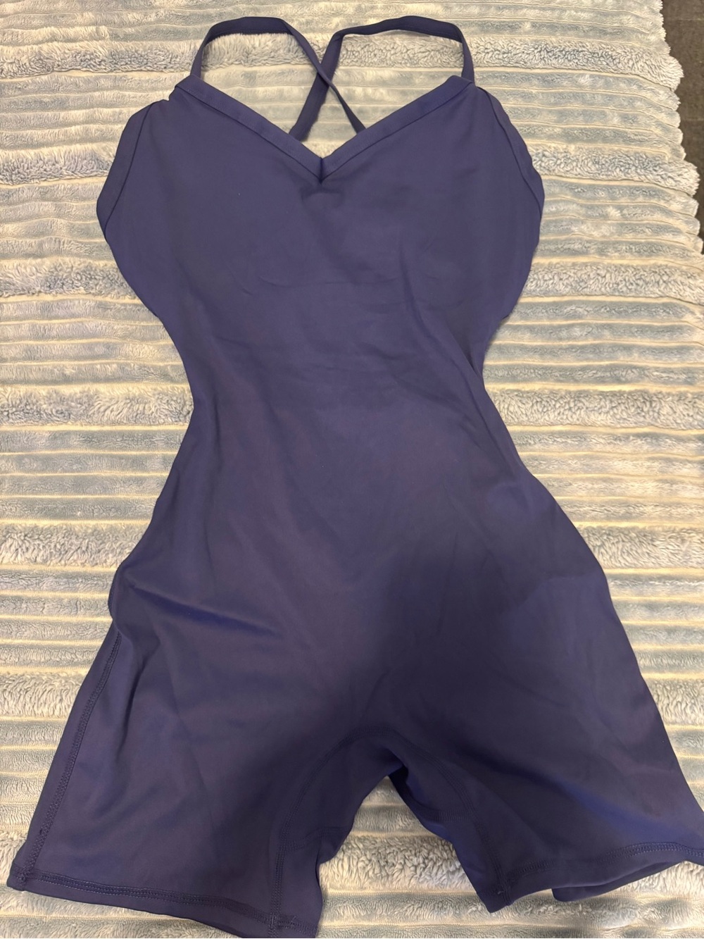 Women's Ribbed Seamless Workout Romper / Athletic Fitness Jumpsui